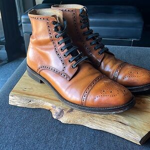 Antonio Maurizi Cap Toe Boots. Made in Italy.